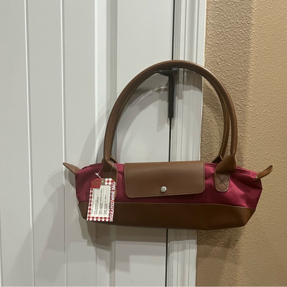 Samba insulated wine bag burgundy new with tags
